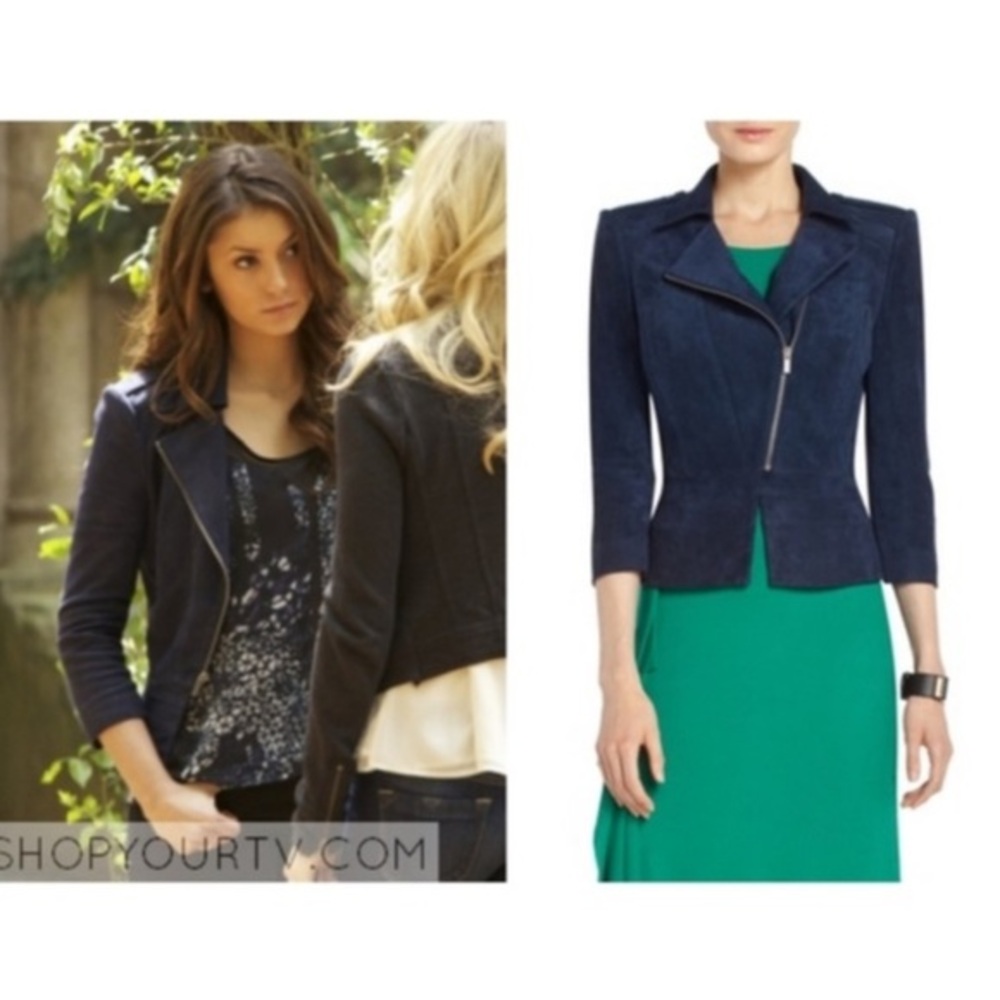 BCBG suede Moto Jacket